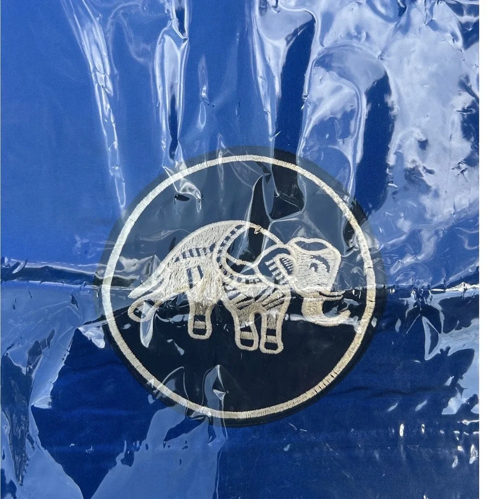 New 2 Elephant Thai Pillow Cover cases 18x18‎ Blue Silk Embroidered Vintage